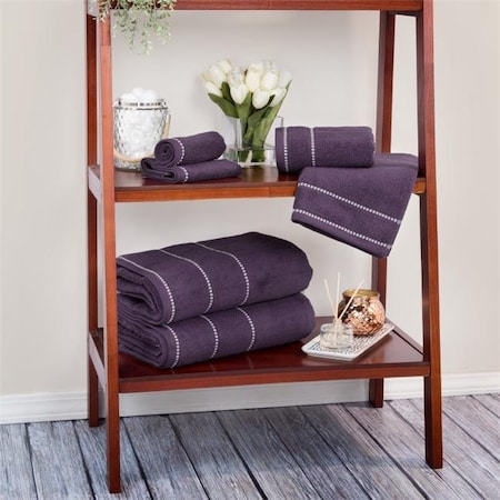 Lavish Home Lavish Home 67-0024-E 6 Piece Luxury Cotton Towel Set 67-0024-E